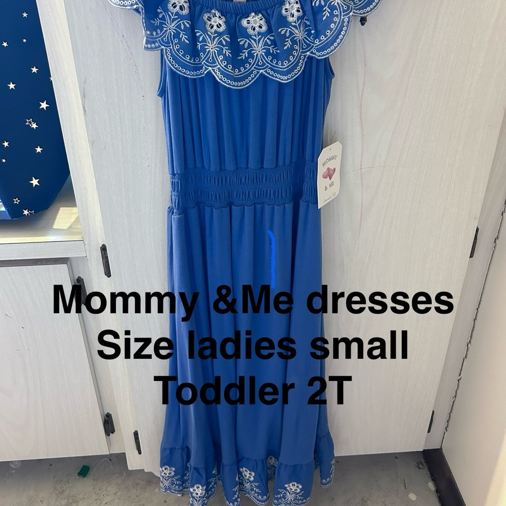 Mommy & Me Chenault Blue Sundress Size Sm & 2T